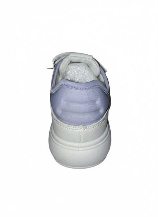 White Velcro Strap Sneakers